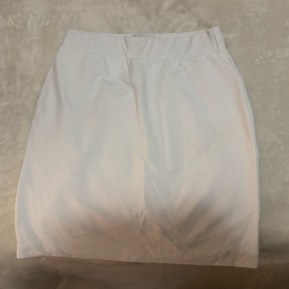 Babaton Classic White Mini Skirt